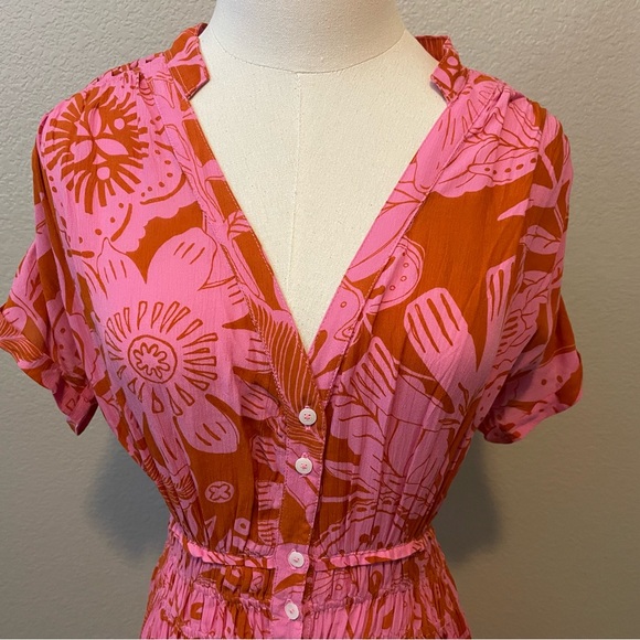 Poupette St. Barth Becky Pink Floral Dress - Picture 4 of 9